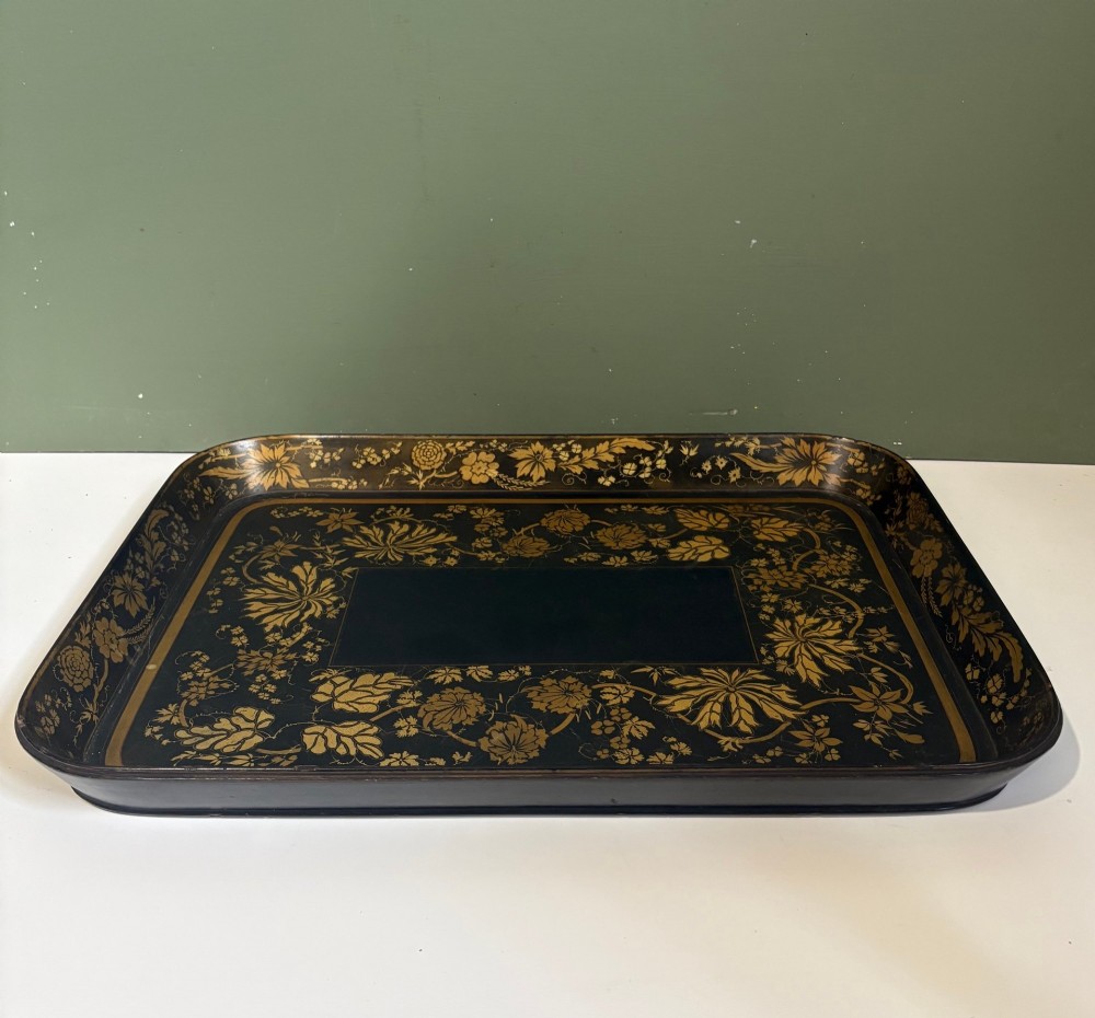 EARLY 19TH C PAPIER MACHE TRAY View VII
