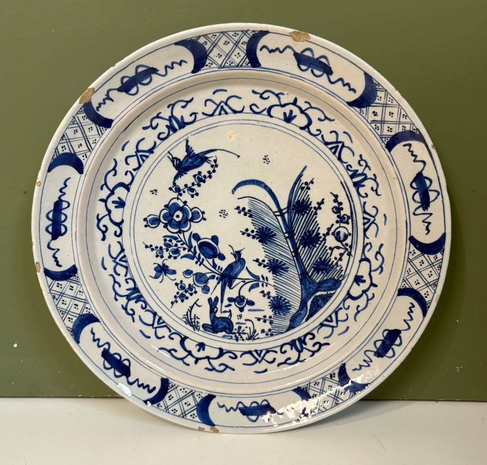 18TH C DELFT PLATE