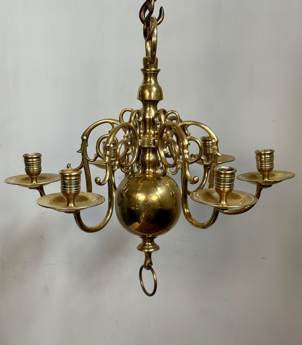 19TH C BRASS CENTRE LIGHT