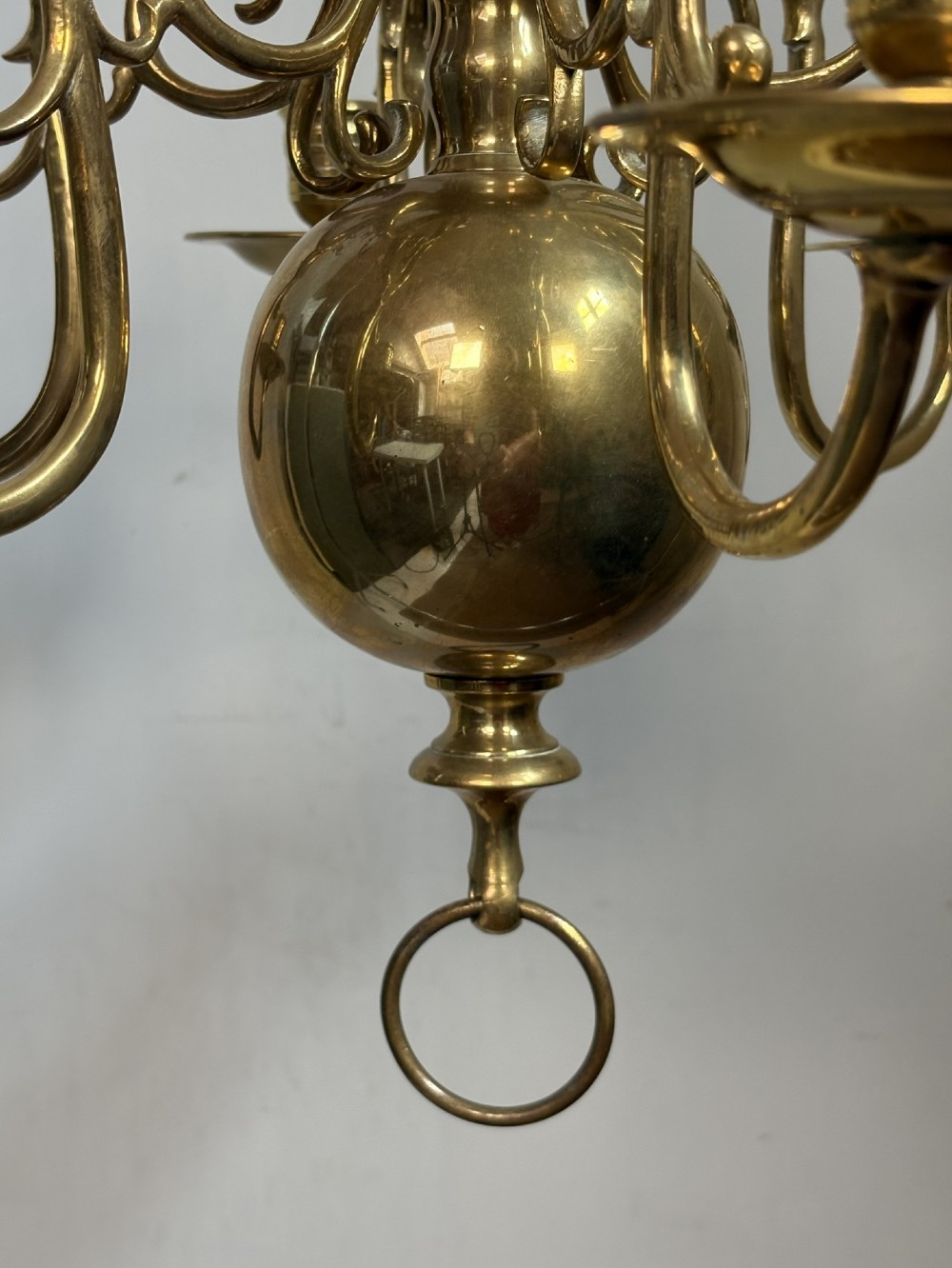 19TH C BRASS CENTRE LIGHT View VI