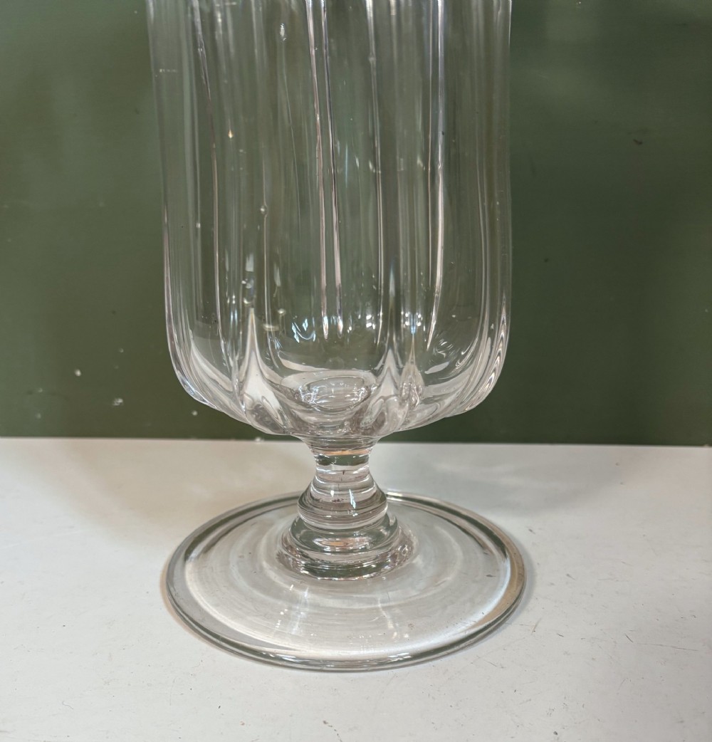 LARGE 19TH C GLASS CELERY VASE View III