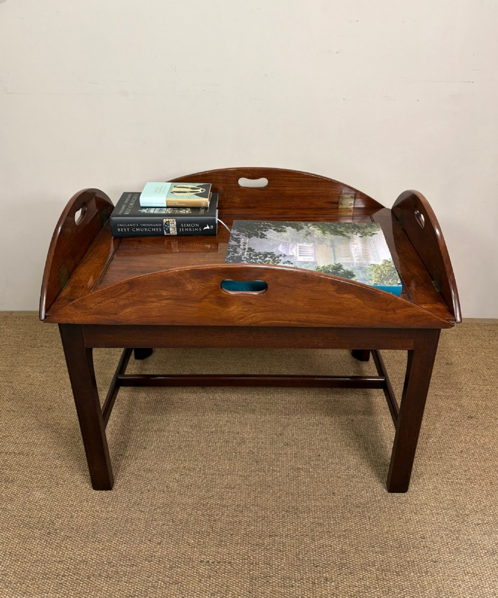 GEORGE III MAHOGANY BUTLERS TRAY