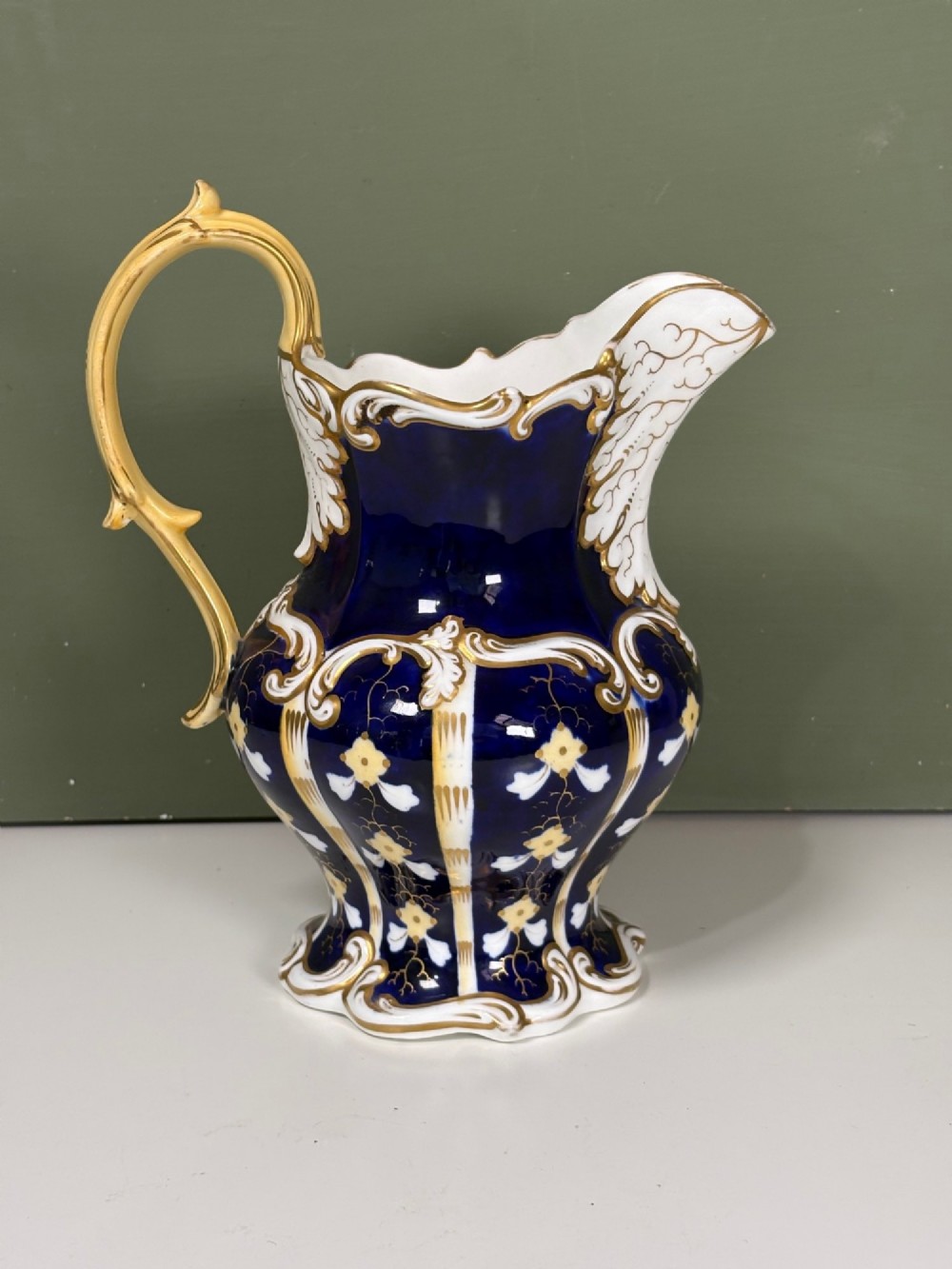 19TH C DECORATED JUG