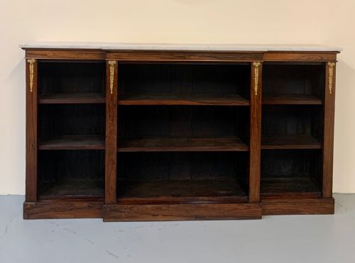 Regency Rosewood Open Bookcase