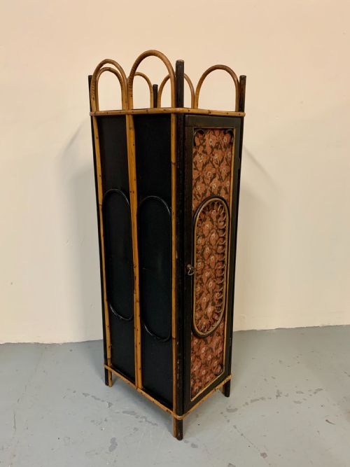 Unusual Useful Bentwood Cane Cabinet