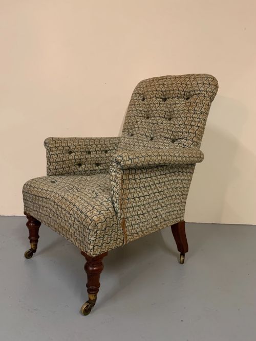 Superb Library Chair in the Manner of Gillows