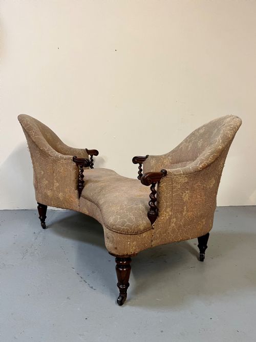Rosewood Conversation Sofa
