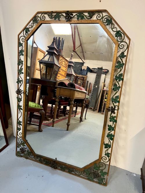 Large French Grape and Vine Mirror