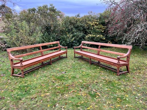 Pair Scottish Hall Benches