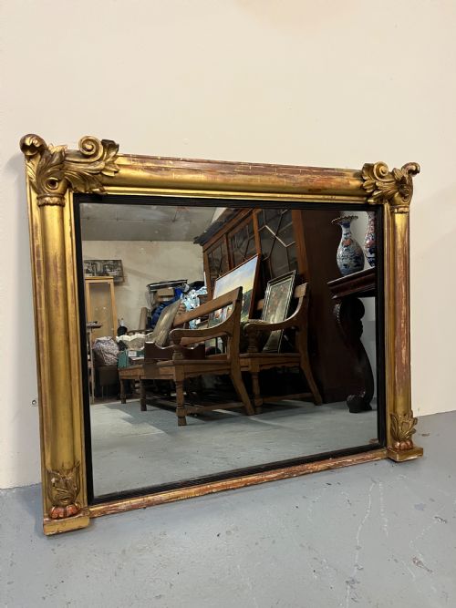 Large Regency Over Mantle Mirror