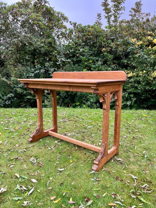 Gothic Oak Console Table