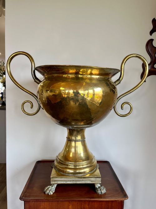 Large Brass Jardiniere