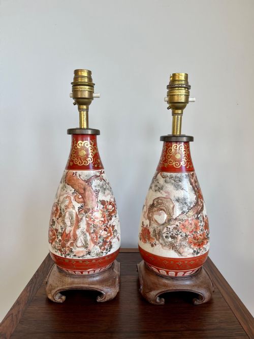 Pair Japanese Lamps