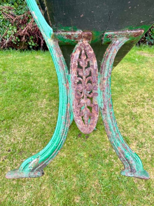 PAIR CAST IRON GARDEN BENCHES - ADDITIONAL PHOTO 3