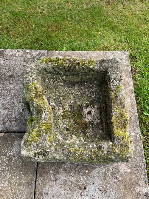 LARGE STONE GARDEN PLANTER - ADDITIONAL PHOTO 3