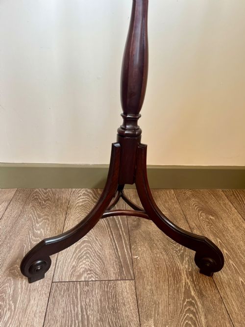 MAHOGANY TORCHERE PLANT STAND - ADDITIONAL PHOTO 2