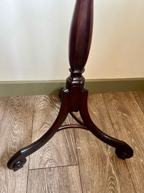 MAHOGANY TORCHERE PLANT STAND - ADDITIONAL PHOTO 3
