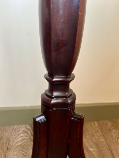 MAHOGANY TORCHERE PLANT STAND - ADDITIONAL PHOTO 4