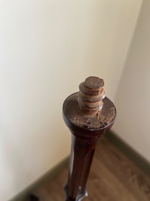 MAHOGANY TORCHERE PLANT STAND - ADDITIONAL PHOTO 7