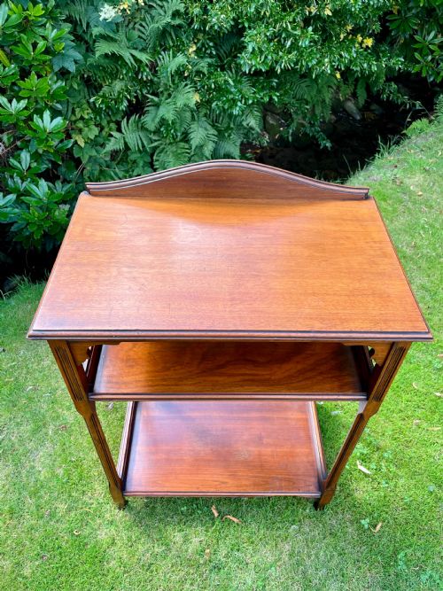 WALNUT ETAGERE CONSOLE TABLE - ADDITIONAL PHOTO 4