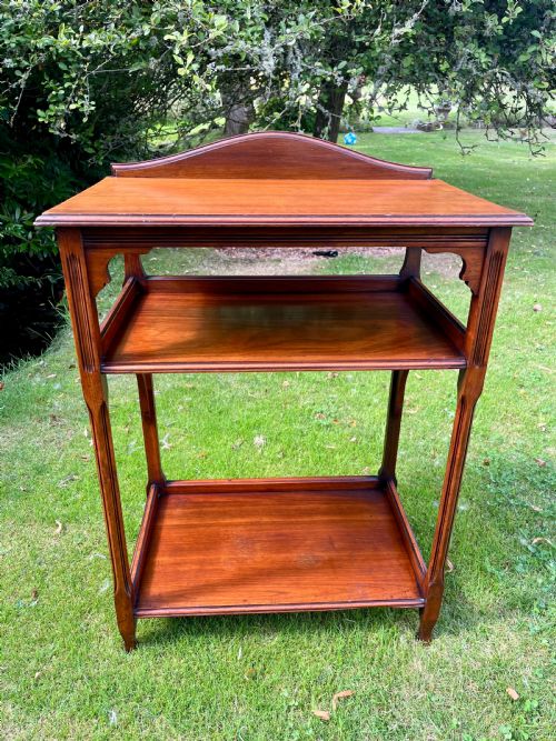 WALNUT ETAGERE CONSOLE TABLE - ADDITIONAL PHOTO 7