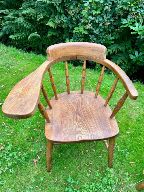 PAIR SMOKERS BOW ARMCHAIRS - ADDITIONAL PHOTO 1