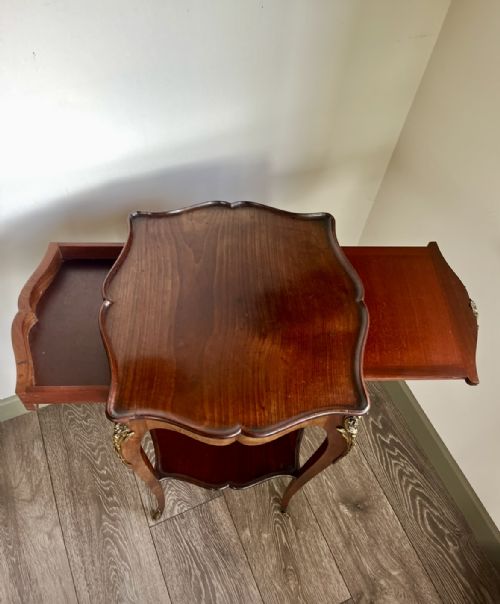 SUPERB FRENCH ORMOLU LAMP TABLE ATTRIBUTED TO FRANCOIS LINKE - ADDITIONAL PHOTO 3