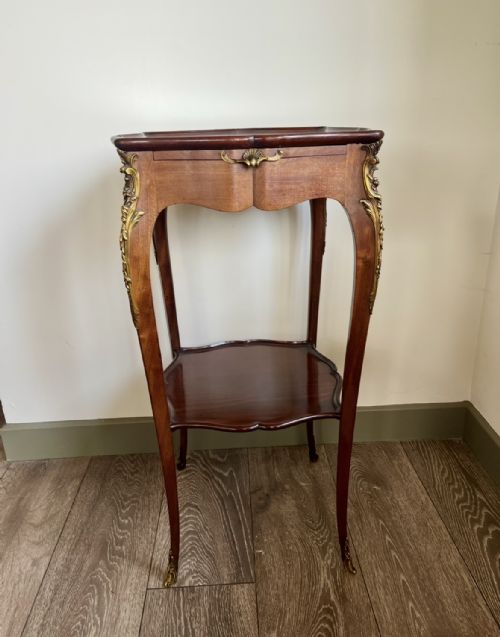 SUPERB FRENCH ORMOLU LAMP TABLE ATTRIBUTED TO FRANCOIS LINKE - ADDITIONAL PHOTO 4