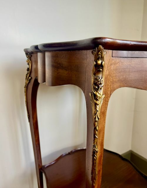 SUPERB FRENCH ORMOLU LAMP TABLE ATTRIBUTED TO FRANCOIS LINKE - ADDITIONAL PHOTO 6