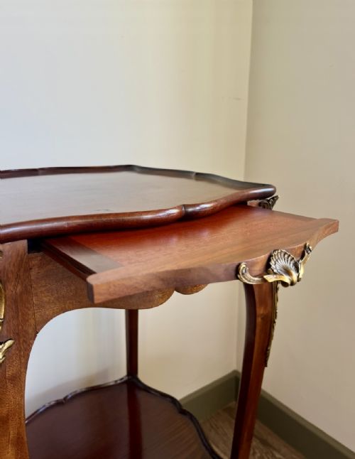 SUPERB FRENCH ORMOLU LAMP TABLE ATTRIBUTED TO FRANCOIS LINKE - ADDITIONAL PHOTO 13