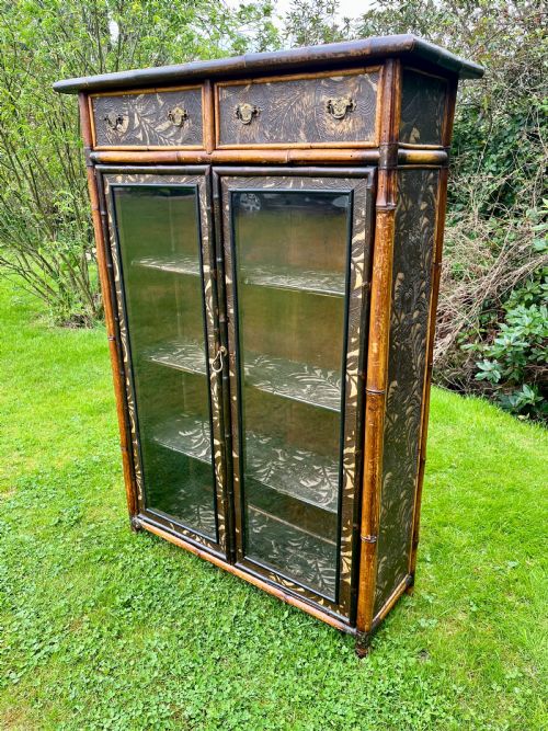 GLAZED BAMBOO BOOKCASE - ADDITIONAL PHOTO 6