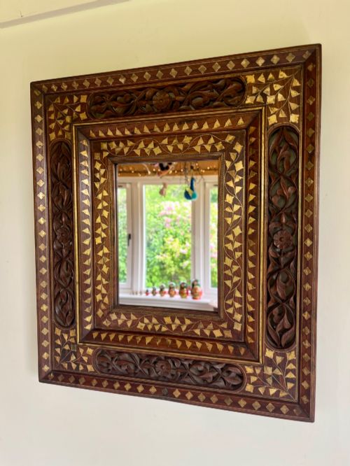 FINE HOSHIARPUR MIRROR FRAME - ADDITIONAL PHOTO 9