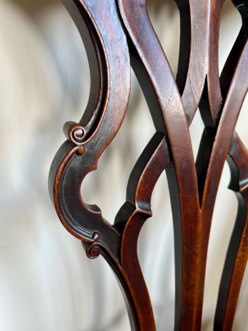 FINE GEORGIAN CHIPPENDALE PERIOD ARMCHAIR - ADDITIONAL PHOTO 11