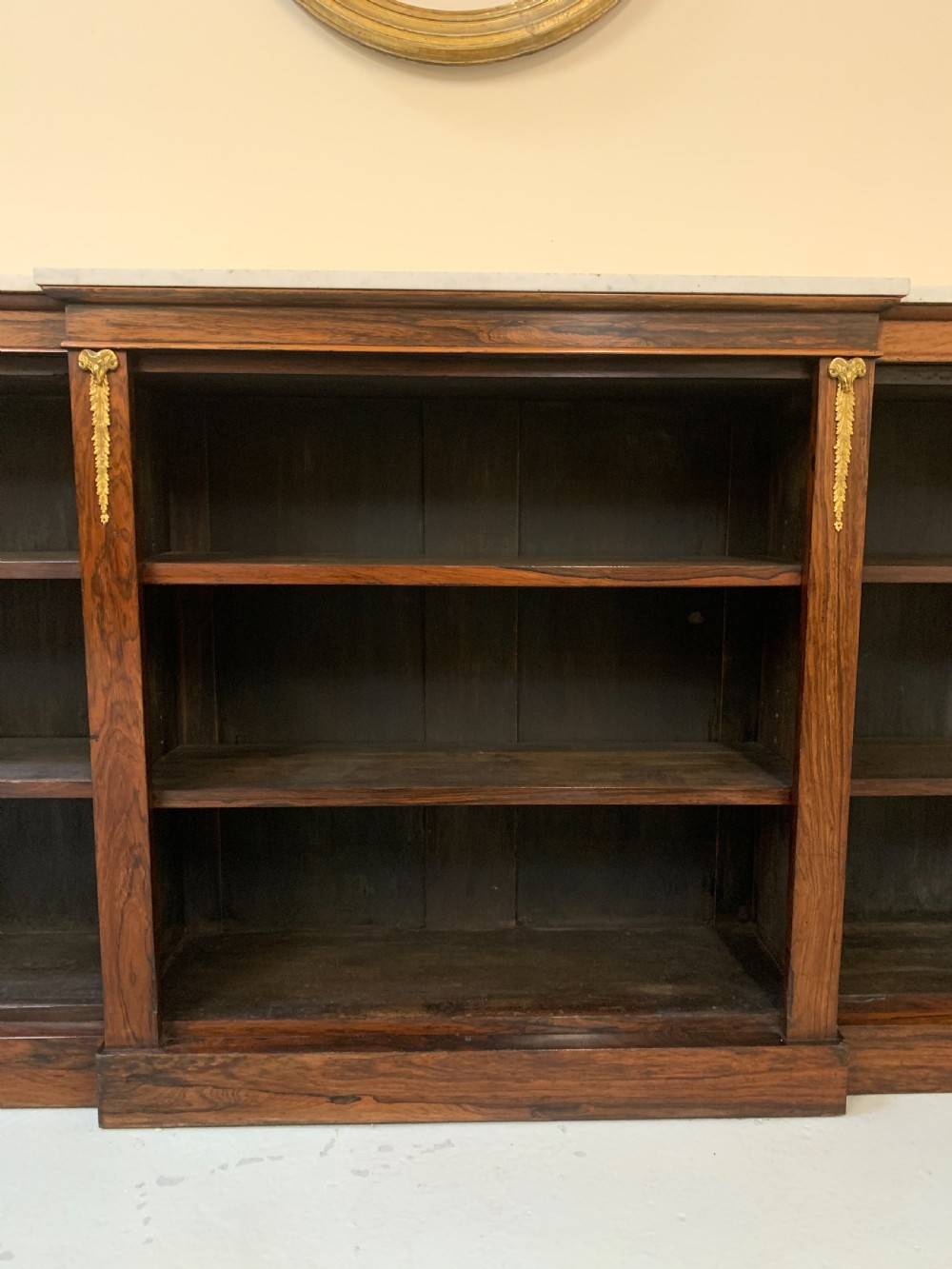 Regency rosewood open bookcase  View XIV