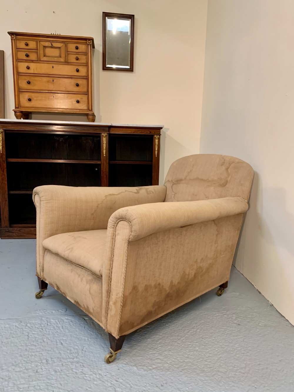 Superb deep seated country house armchair  View VI