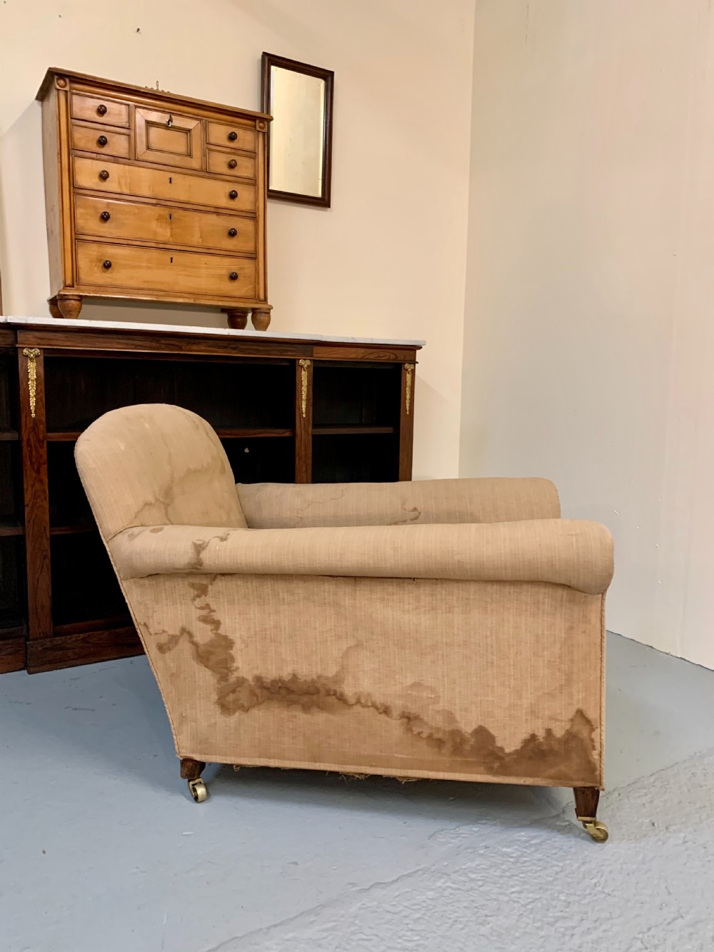 Superb deep seated country house armchair  View IX