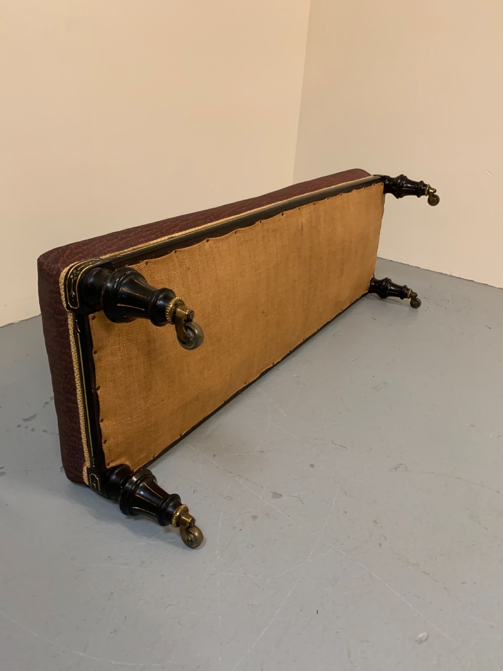 Large ebonised and gilded stool View VIII