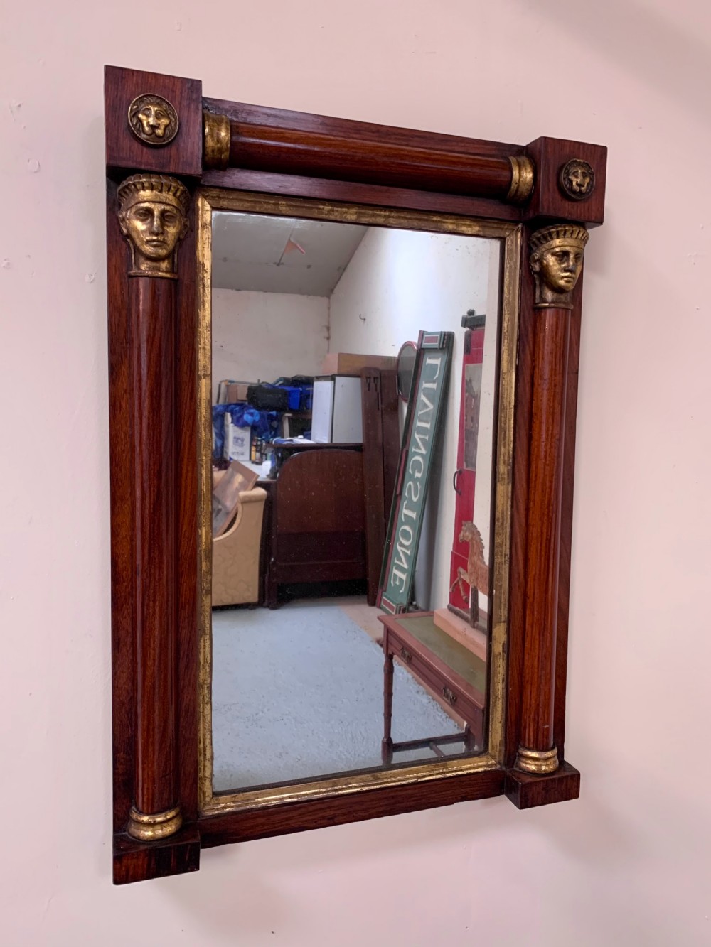 Rosewood pier mirror 
