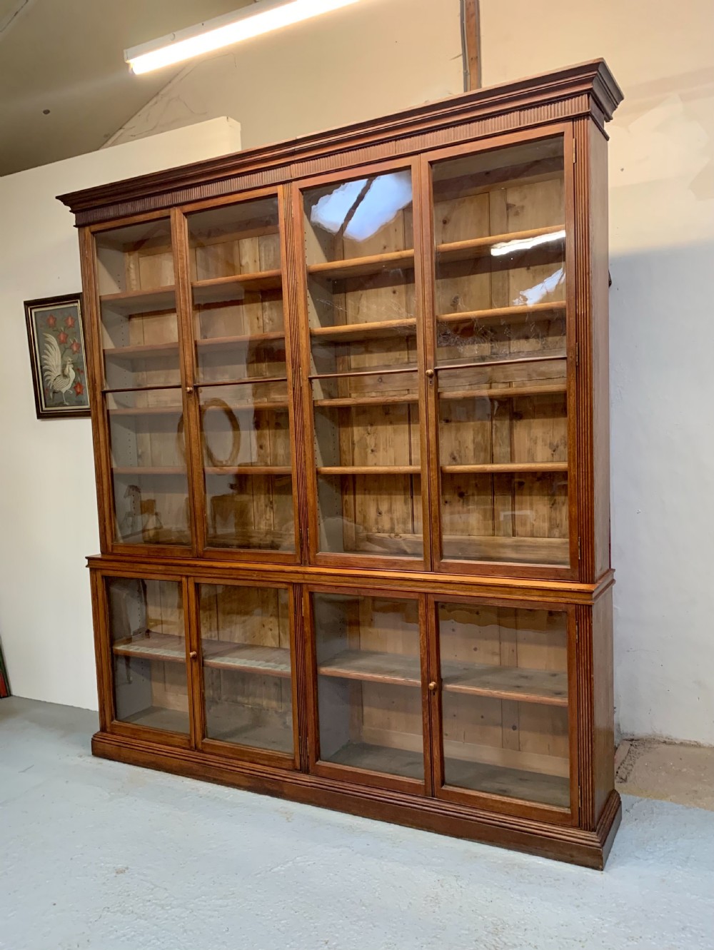 Scottish oak library estate bookcase  View VI