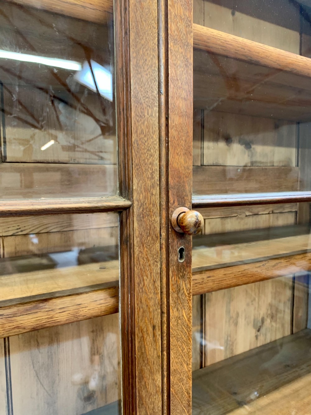 Scottish oak library estate bookcase  View VII