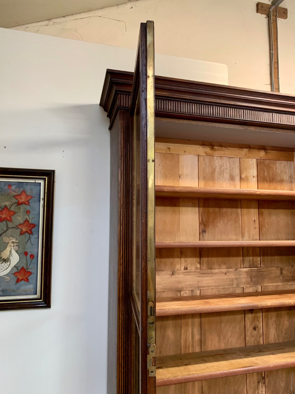 Scottish oak library estate bookcase  View X