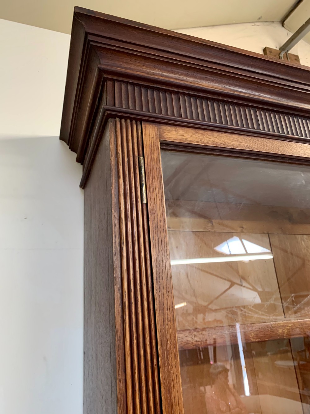 Scottish oak library estate bookcase  View XIII