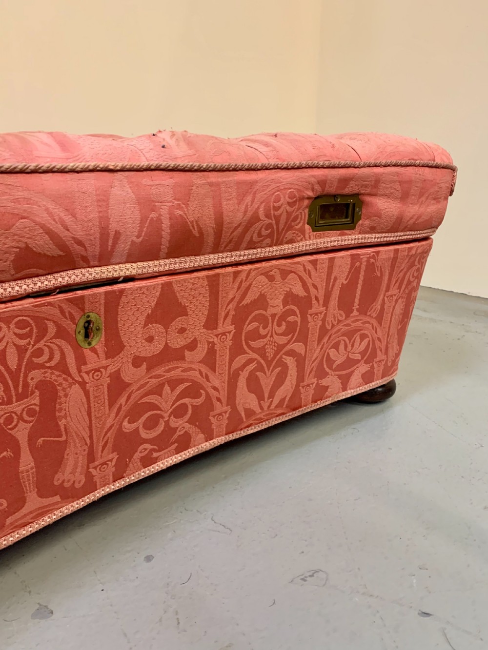 Exceptional large ottoman centre stool  View II