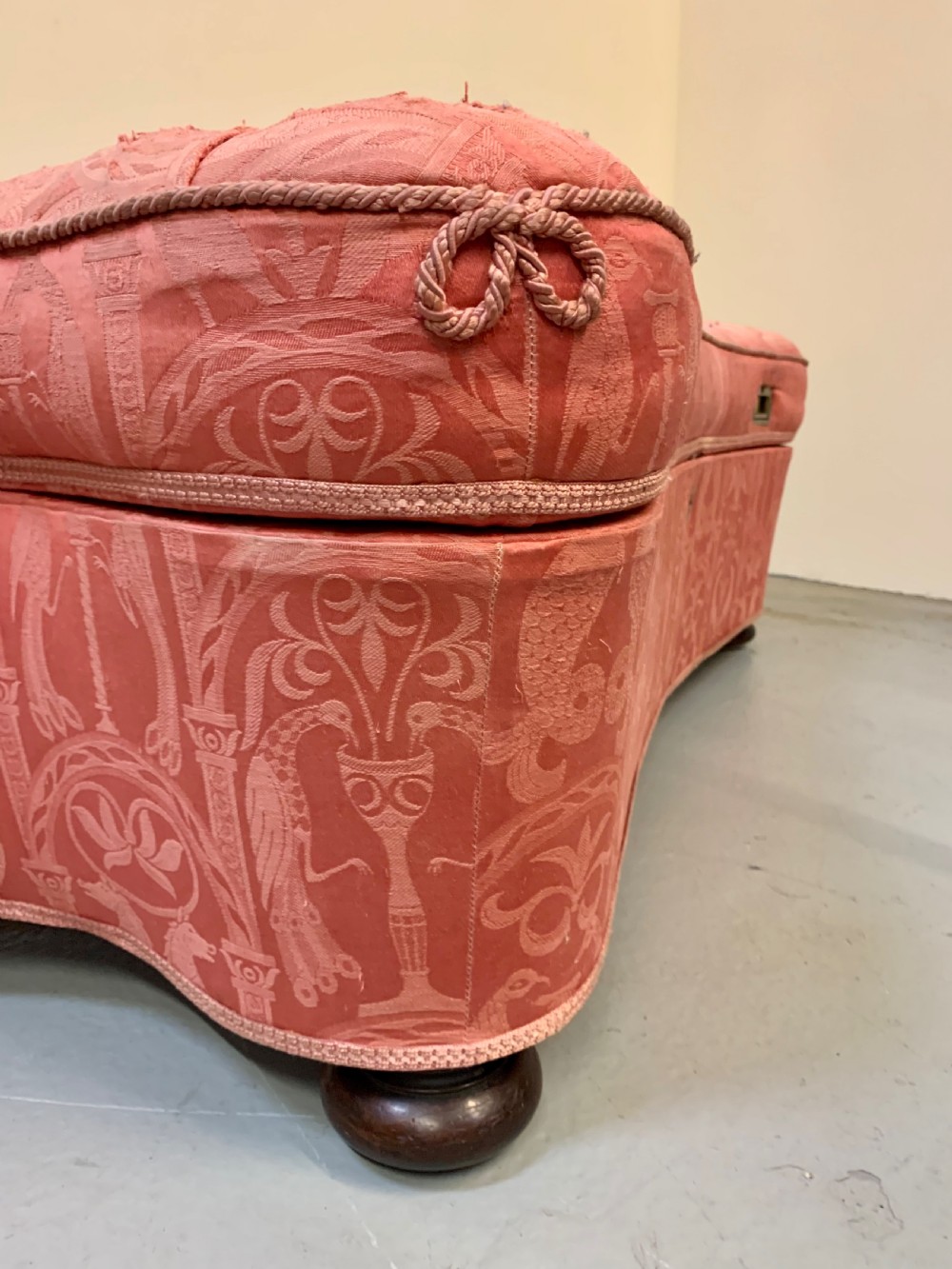 Exceptional large ottoman centre stool  View X
