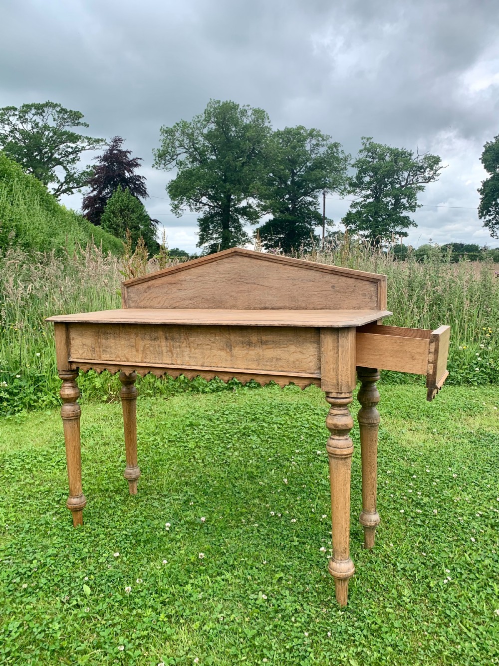 Scottish oak console table View II