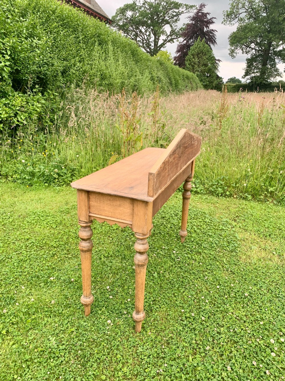 Scottish oak console table View IV