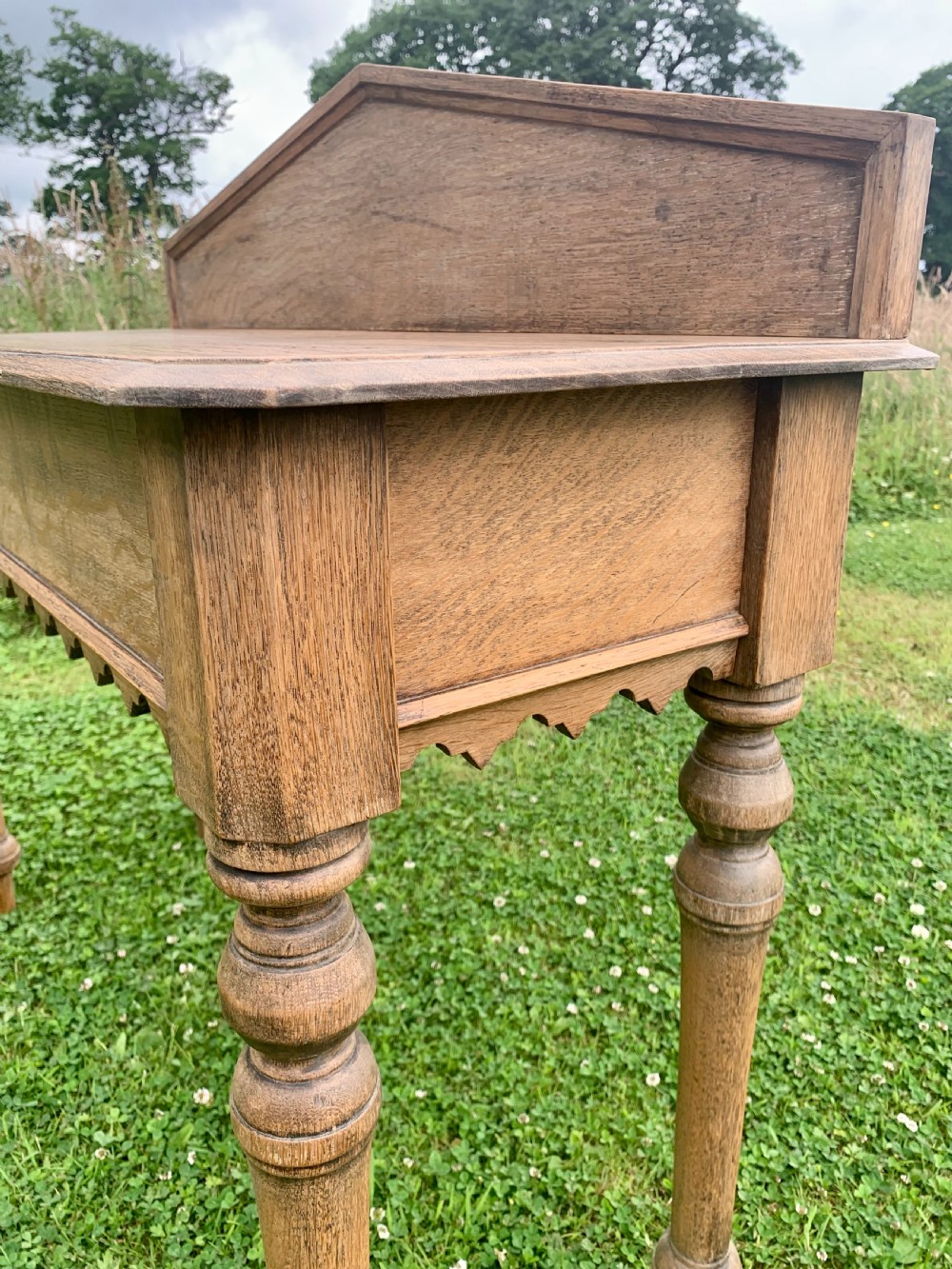 Scottish oak console table View V