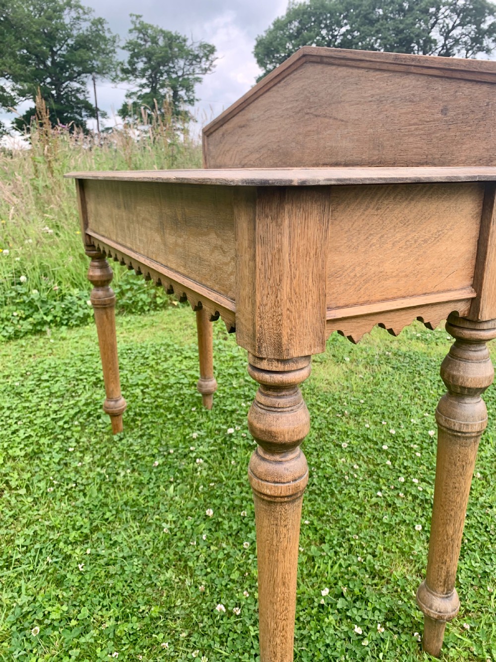 Scottish oak console table View VI