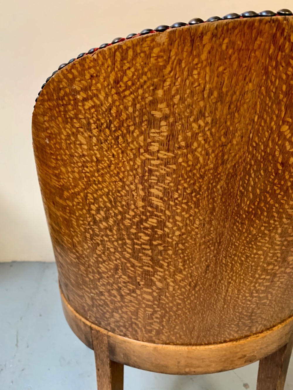 Set of four Art Deco oak dining chairs  View VIII