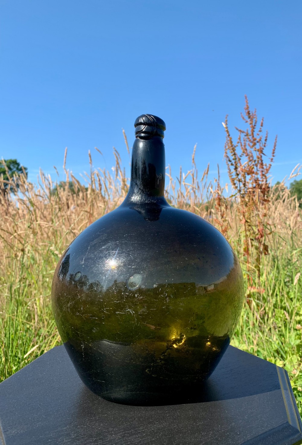 Onion shaped wine bottle 